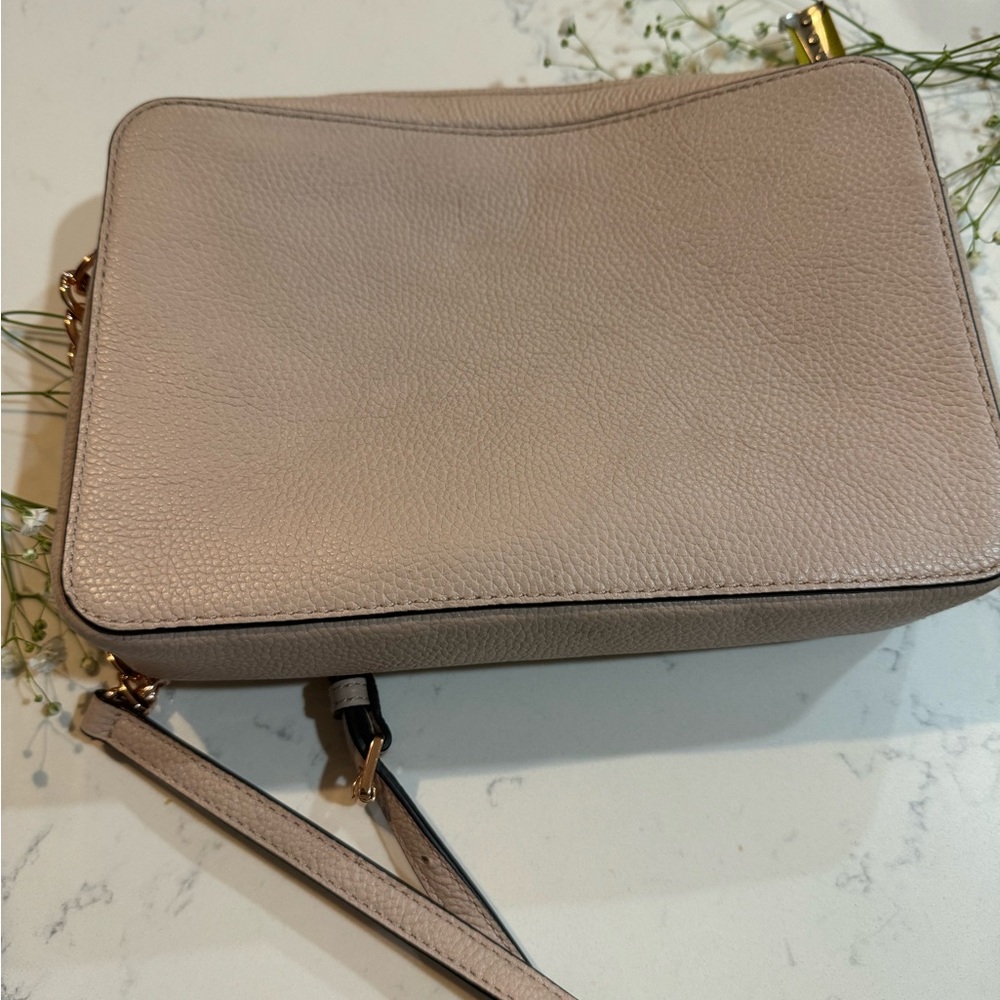 Michael Kors Floral Embellished Beige Crossbody Bag - Picture 6 of 12